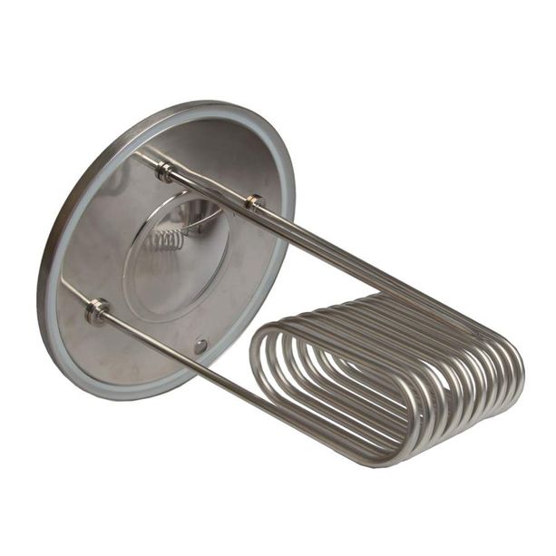 Låg med kølespiral (chiller) til konisk gærtank
